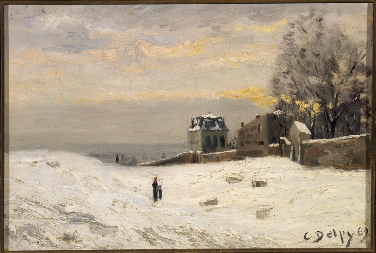 Nieve en Montmartre de Hippolyte Camille Delpy