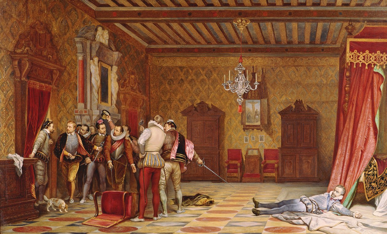 El asesinato de Enrique de Lorena (1549-88) duque de Guisa, 1834 de Hippolyte Delaroche