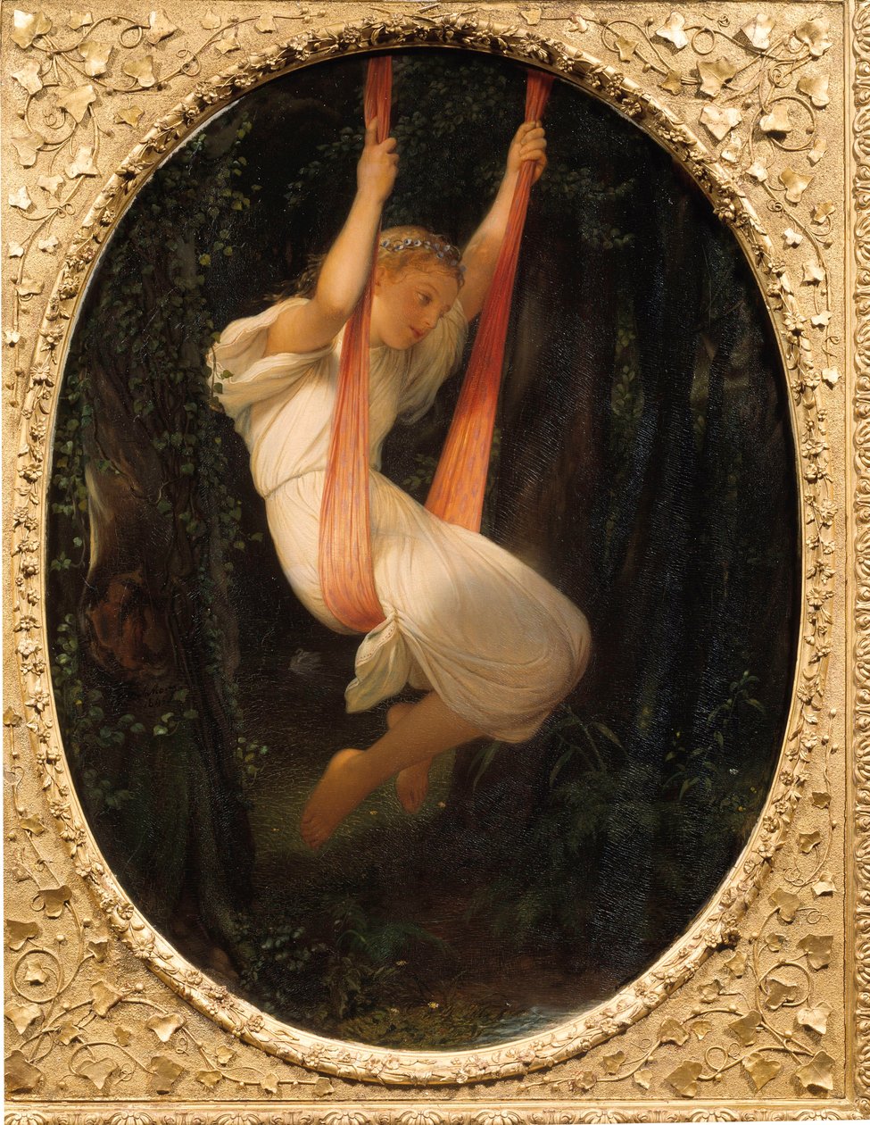 Joven en el columpio de Hippolyte Delaroche