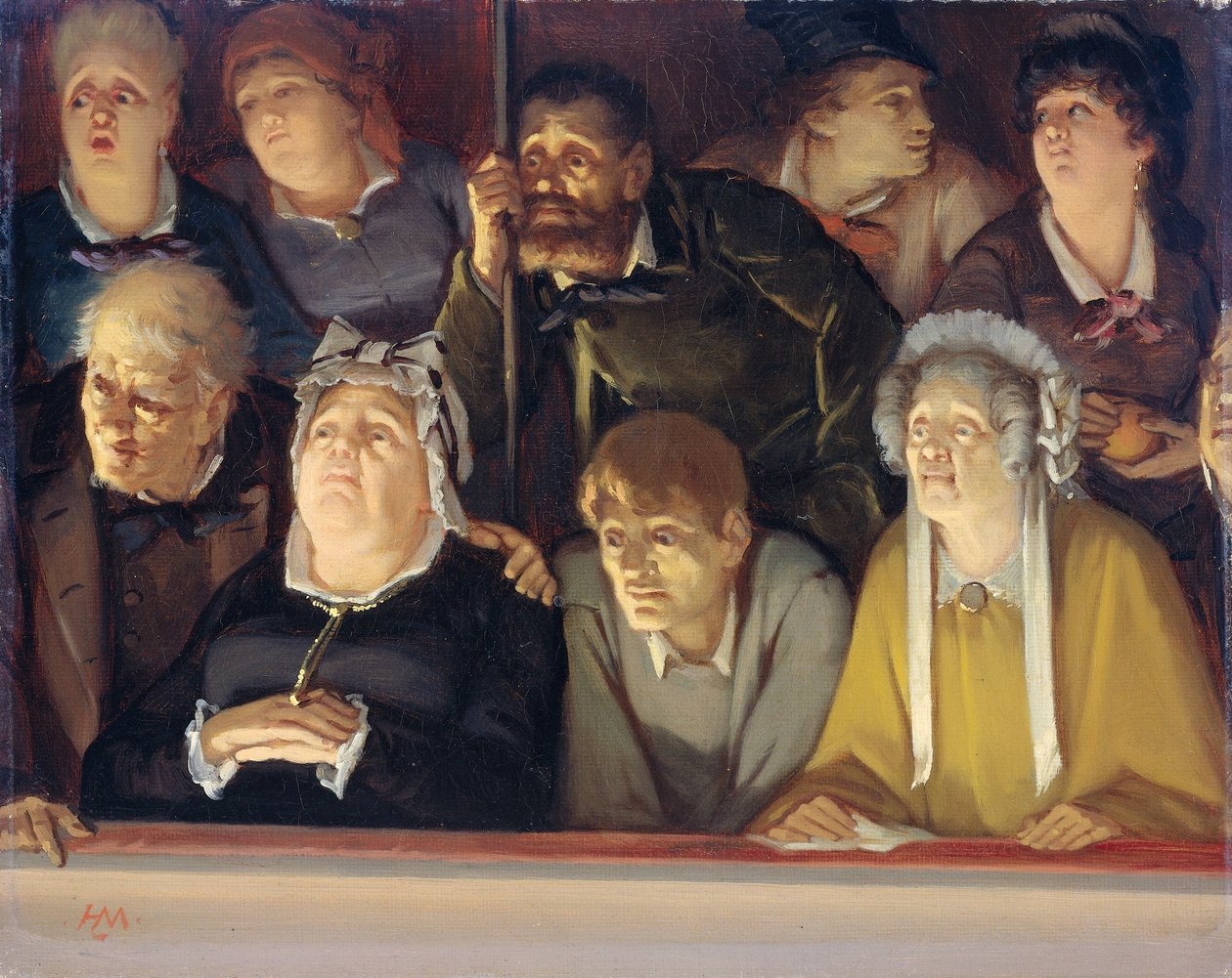 Público del teatro de Hippolyte Michaud