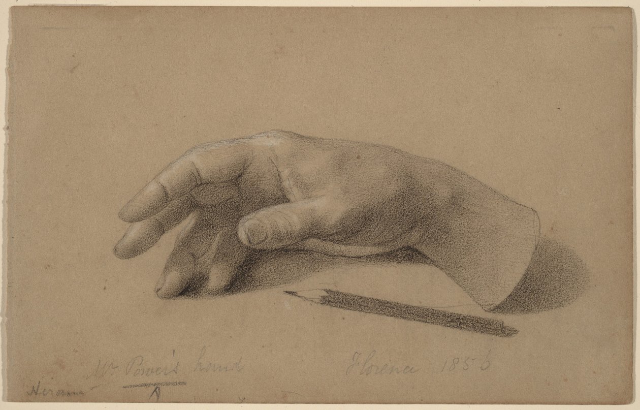 Estudio de una mano de Hiram Powers