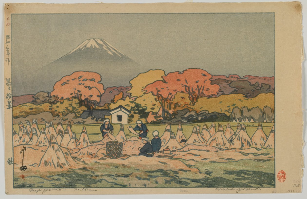Fujiyama - Otoño, era Showa de Hiroshi Yoshida