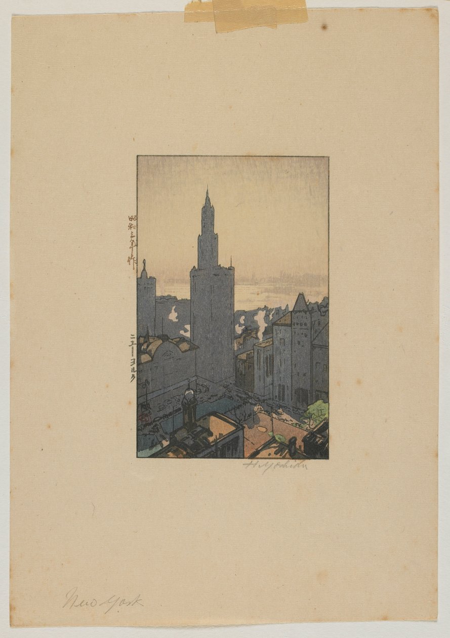 Nueva York, época Showa de Hiroshi Yoshida