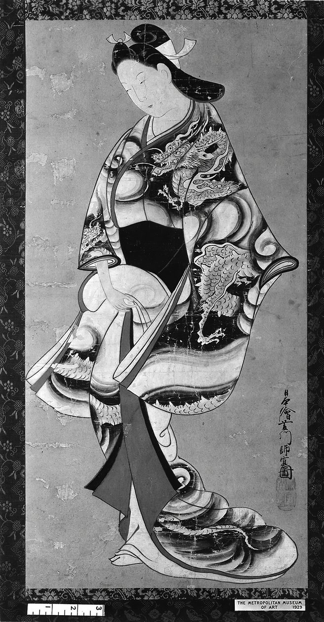 Belleza de Pie de Hishikawa Moronobu