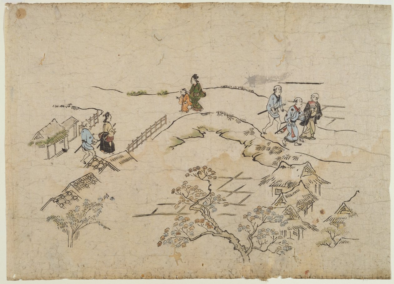 Yoshiwara no Tei, c.1680 de Hishikawa Moronobu