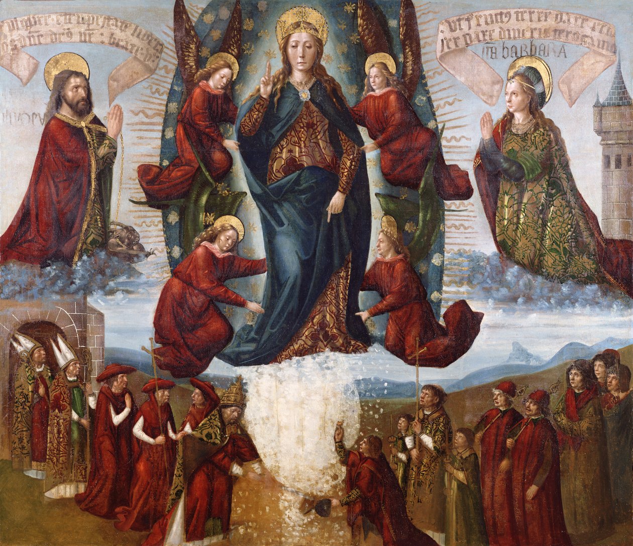 El milagro de la nieve, finales del siglo XV de Netherlandish School