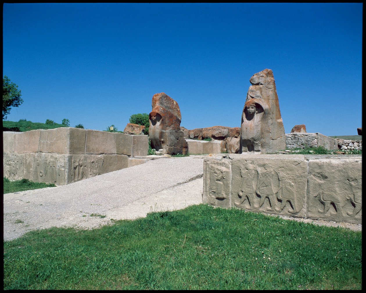 Vista de la Puerta de la Esfinge de Hittite Hittite