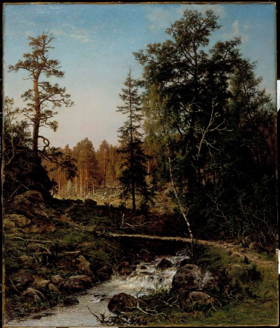 Un paisaje forestal de Hauho de Hjalmar Munsterhjelm