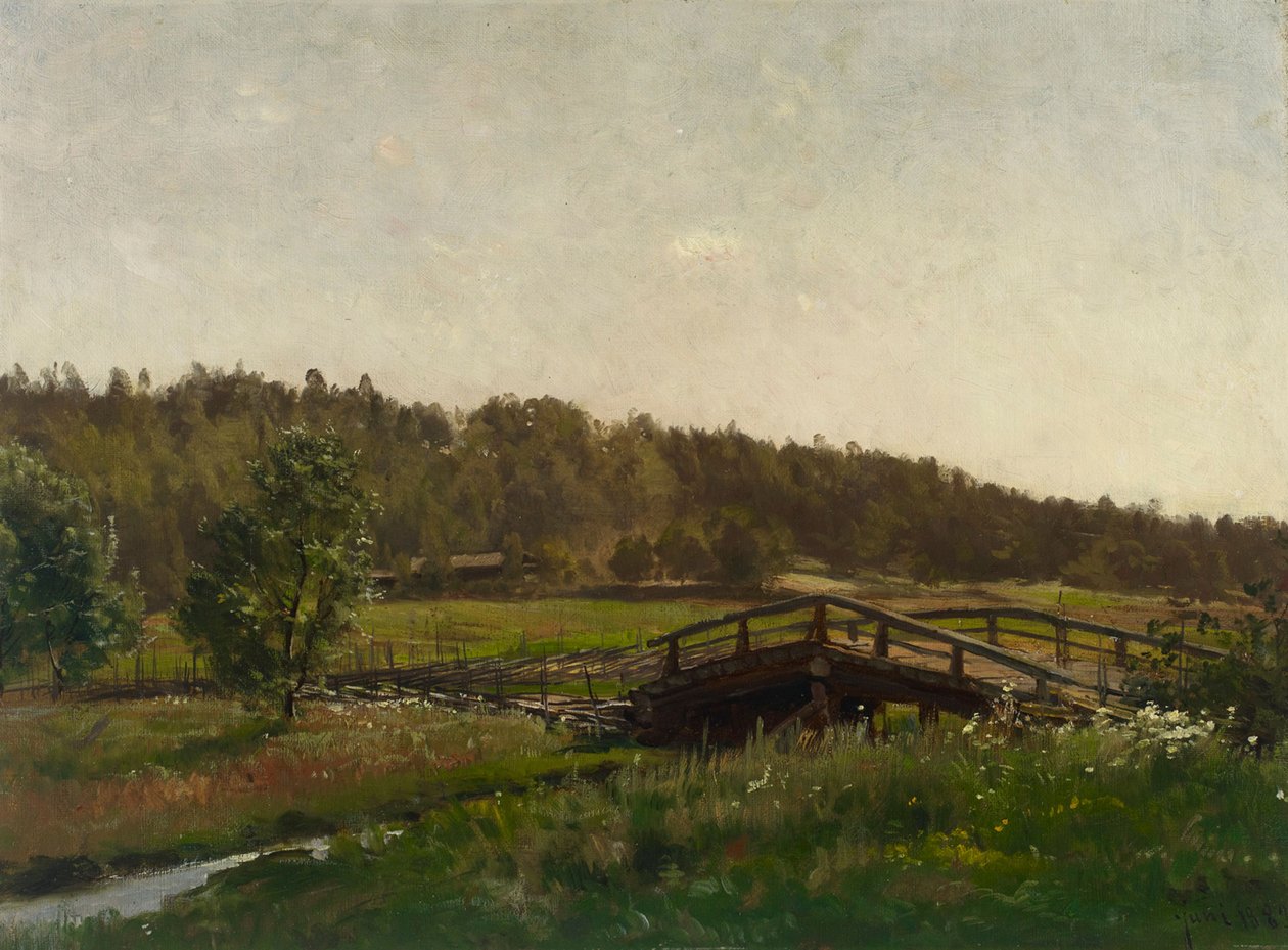 Puente sobre un arroyo de Hjalmar Munsterhjelm