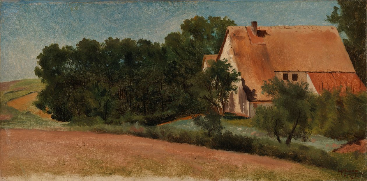 Casa de campo alemana junto a una carretera de Hjalmar Munsterhjelm