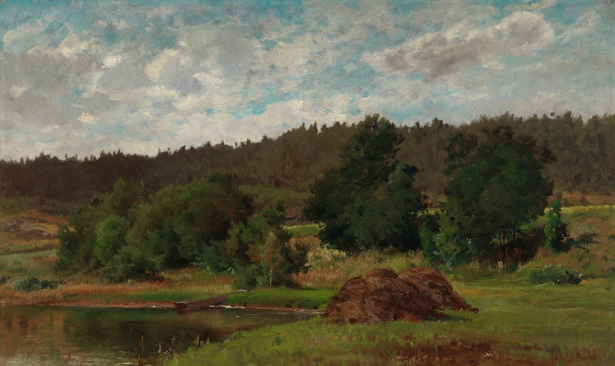 Paisaje lacustre de Hjalmar Munsterhjelm