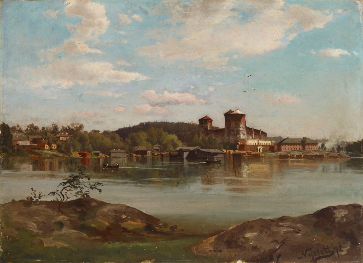Olavinlinna, boceto de Hjalmar Munsterhjelm