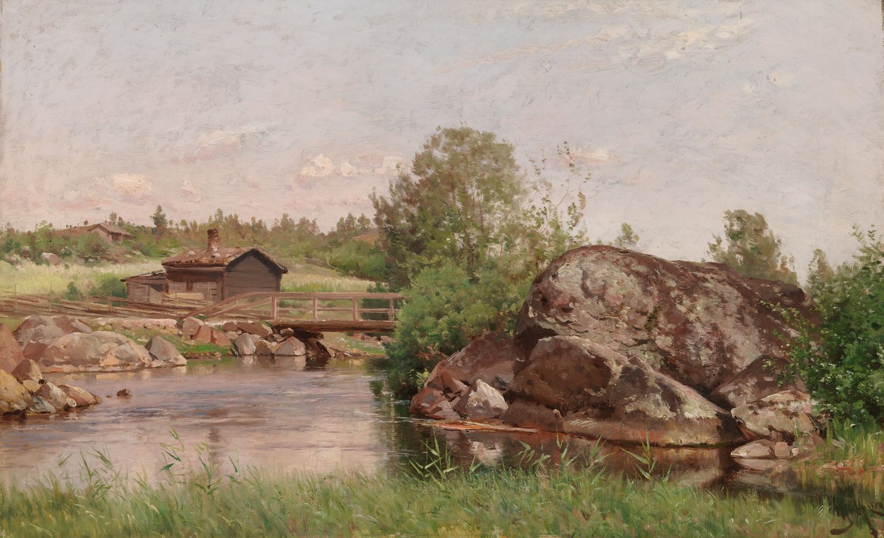 Paisaje fluvial de Hjalmar Munsterhjelm