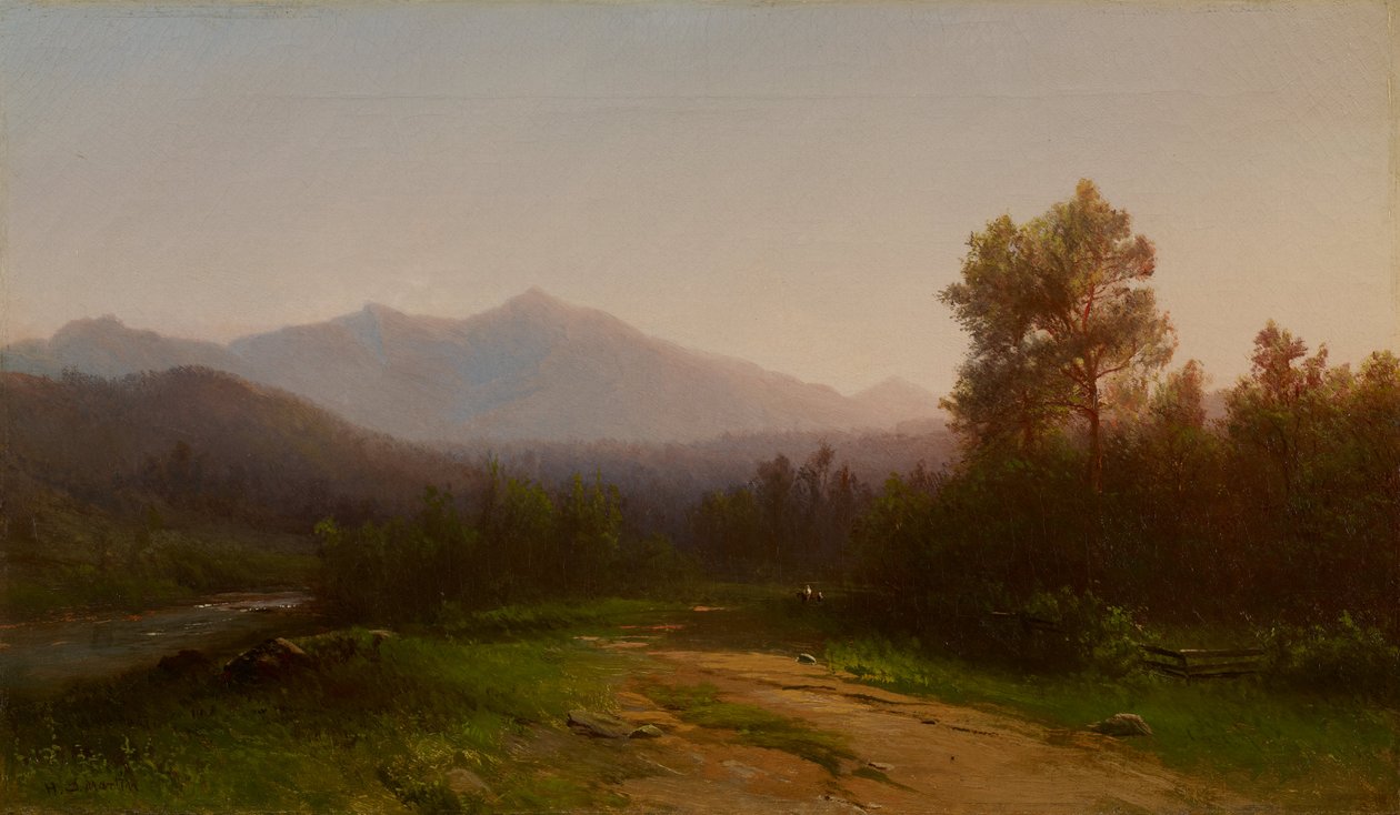 Paisaje del río Hudson de Homer Dodge Martin