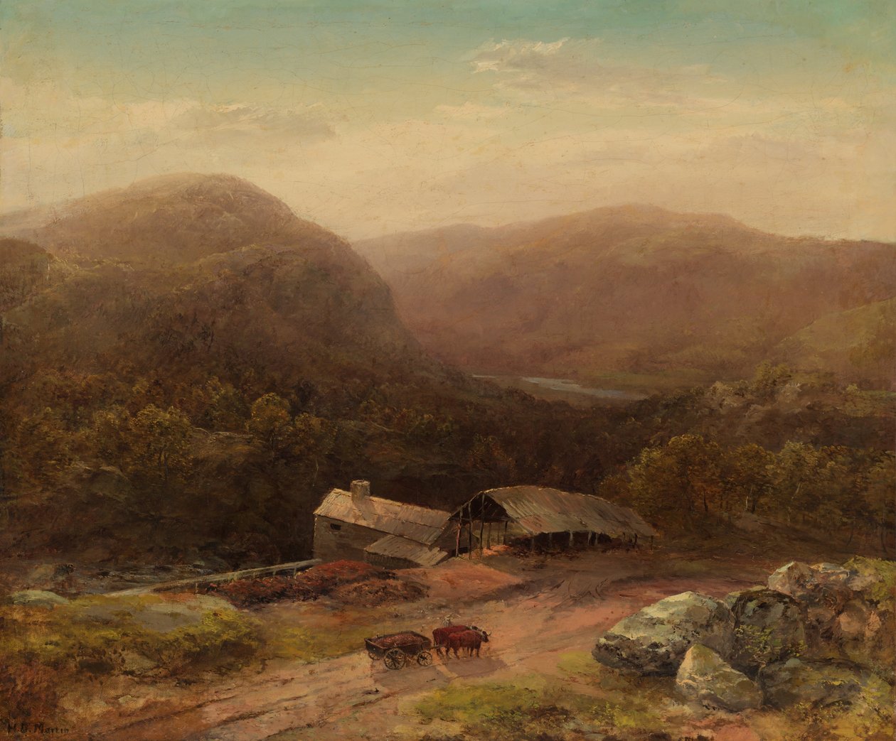En el valle de Housatonic, finales de la década de 1850 de Homer Dodge Martin