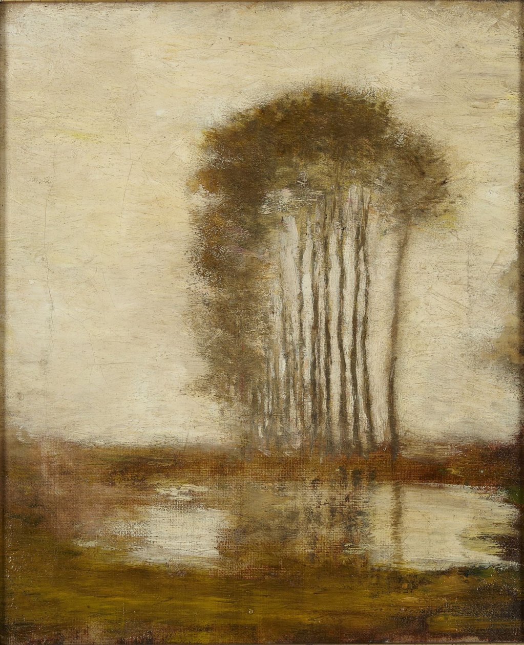 Paisaje con álamos de Homer Dodge Martin