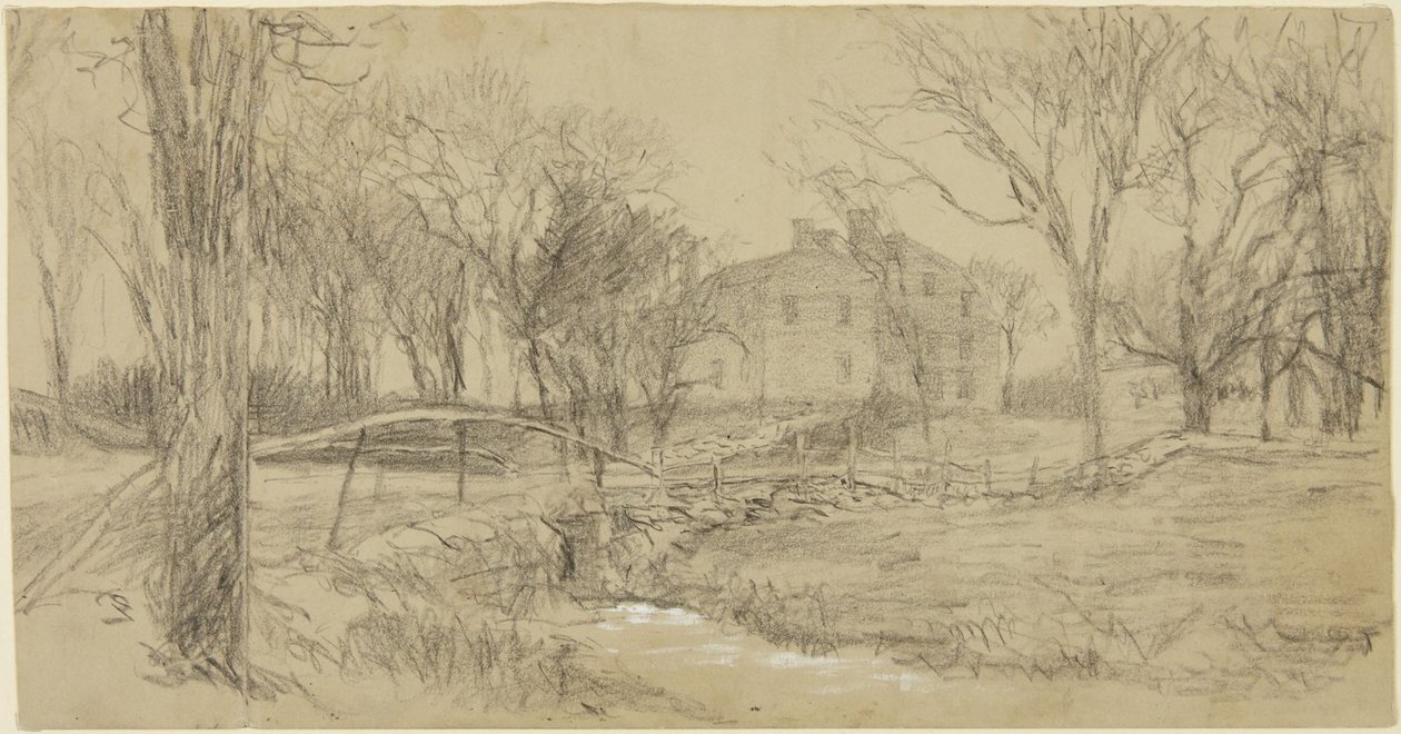 Casa grande, arroyo y puente de Homer Dodge Martin