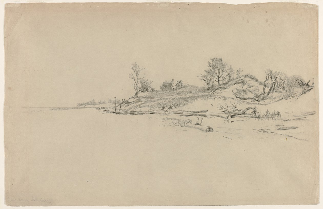 Dunas de arena, lago Ontario, c. 1874 de Homer Dodge Martin