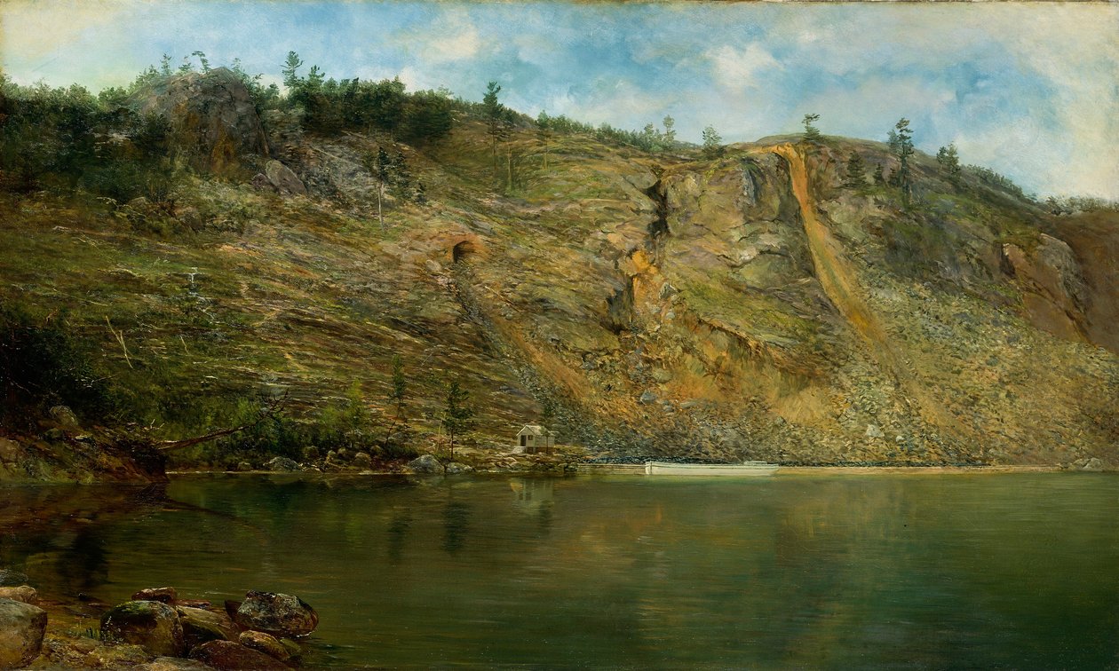La mina de hierro, Port Henry, Nueva York de Homer Dodge Martin