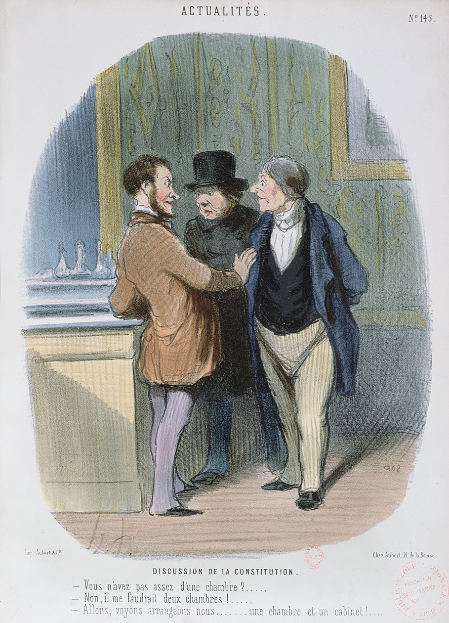 Discusión sobre la Constitución, 1848 de Honoré Daumier