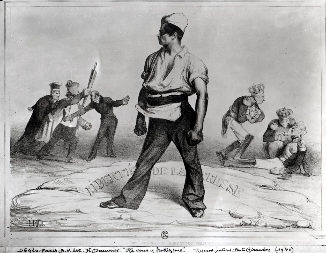 Libertad de prensa, ilustración de 