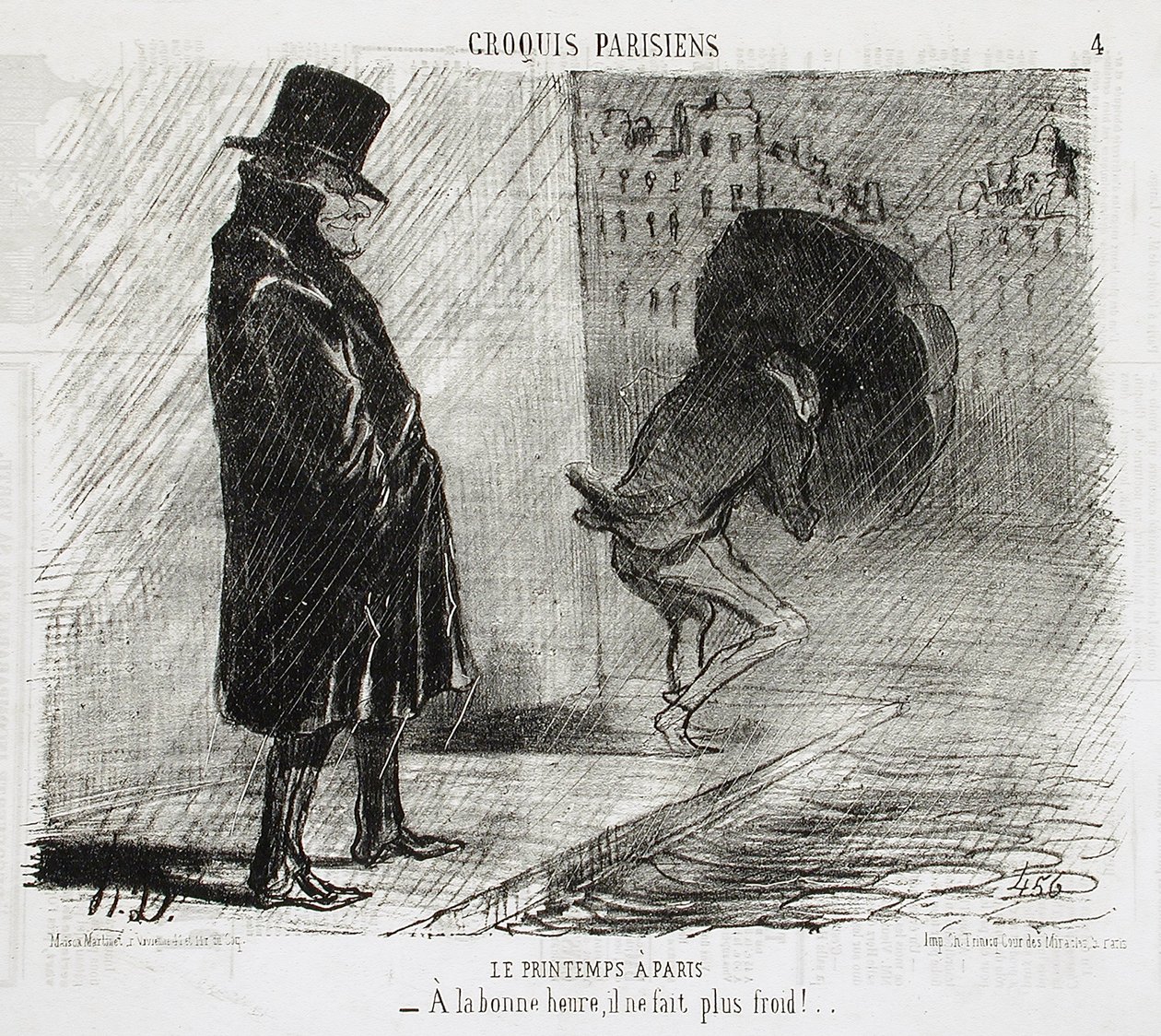 La primavera en París de Honoré Daumier