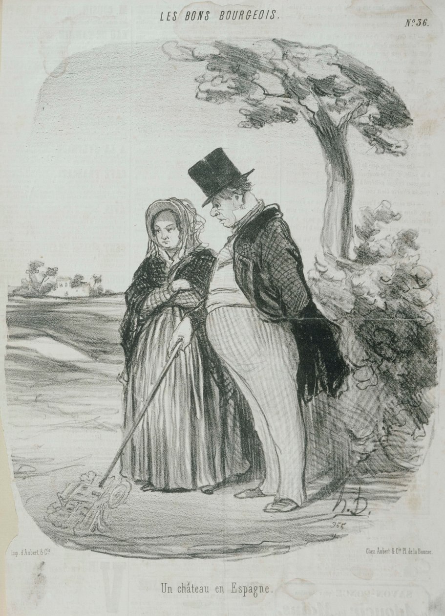Los Buenos Burgueses - Un Castillo en España de Honoré Daumier