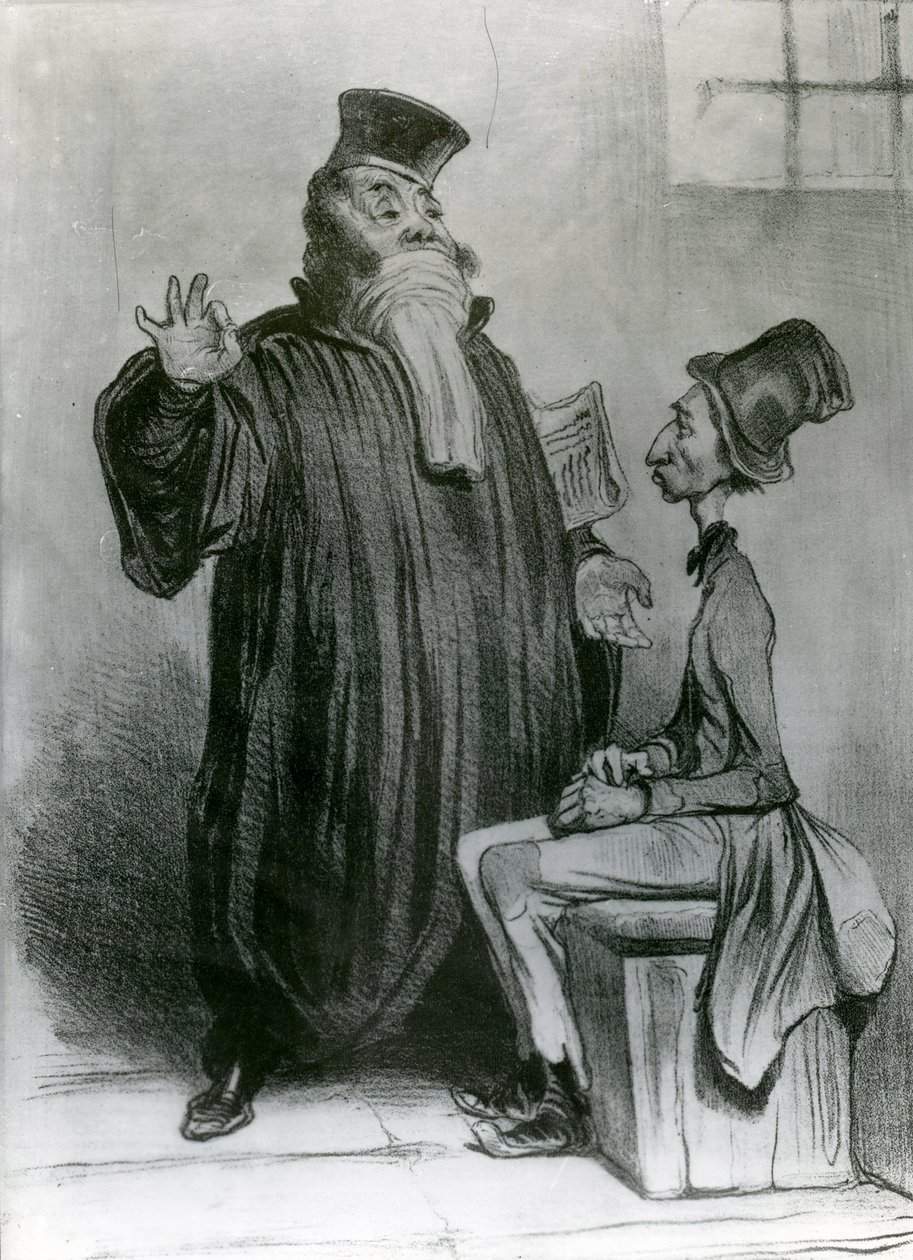 Robert-Macaire abogado, 1836 de Honoré Daumier