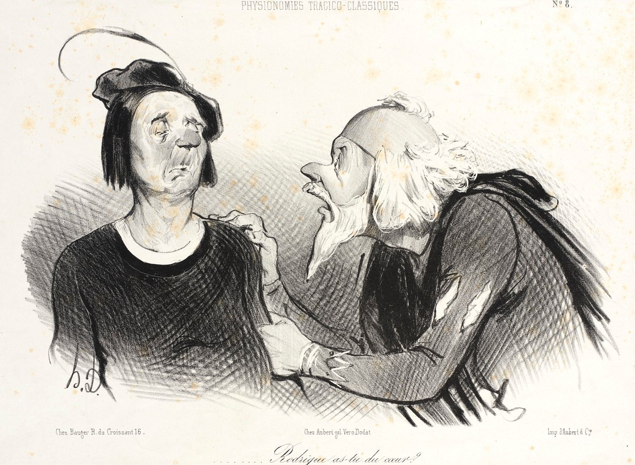 ...Rodrigo, ¿tienes corazón?... de Honoré Daumier