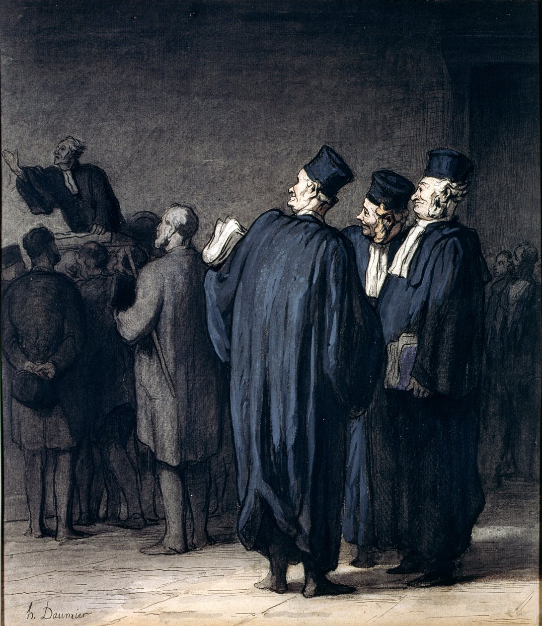 Los abogados, 1870-75 de Honoré Daumier