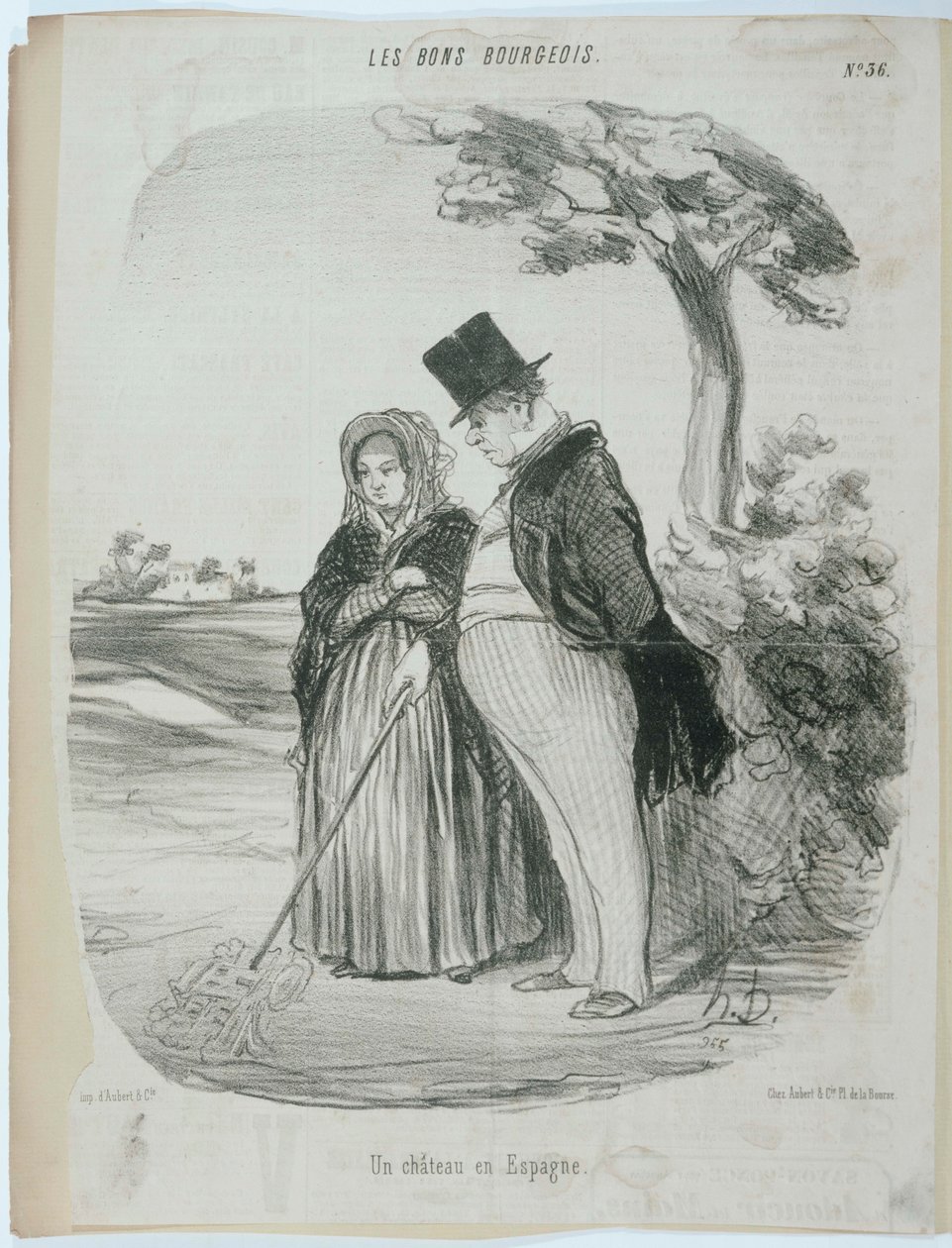 Un castillo en España de Honoré Daumier