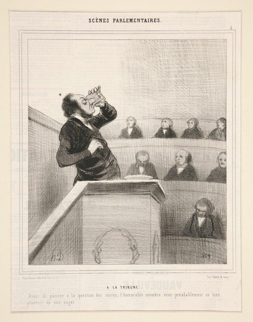 En el Tribune: Antes de pasar a la cuestión de los azúcares de Honoré Daumier