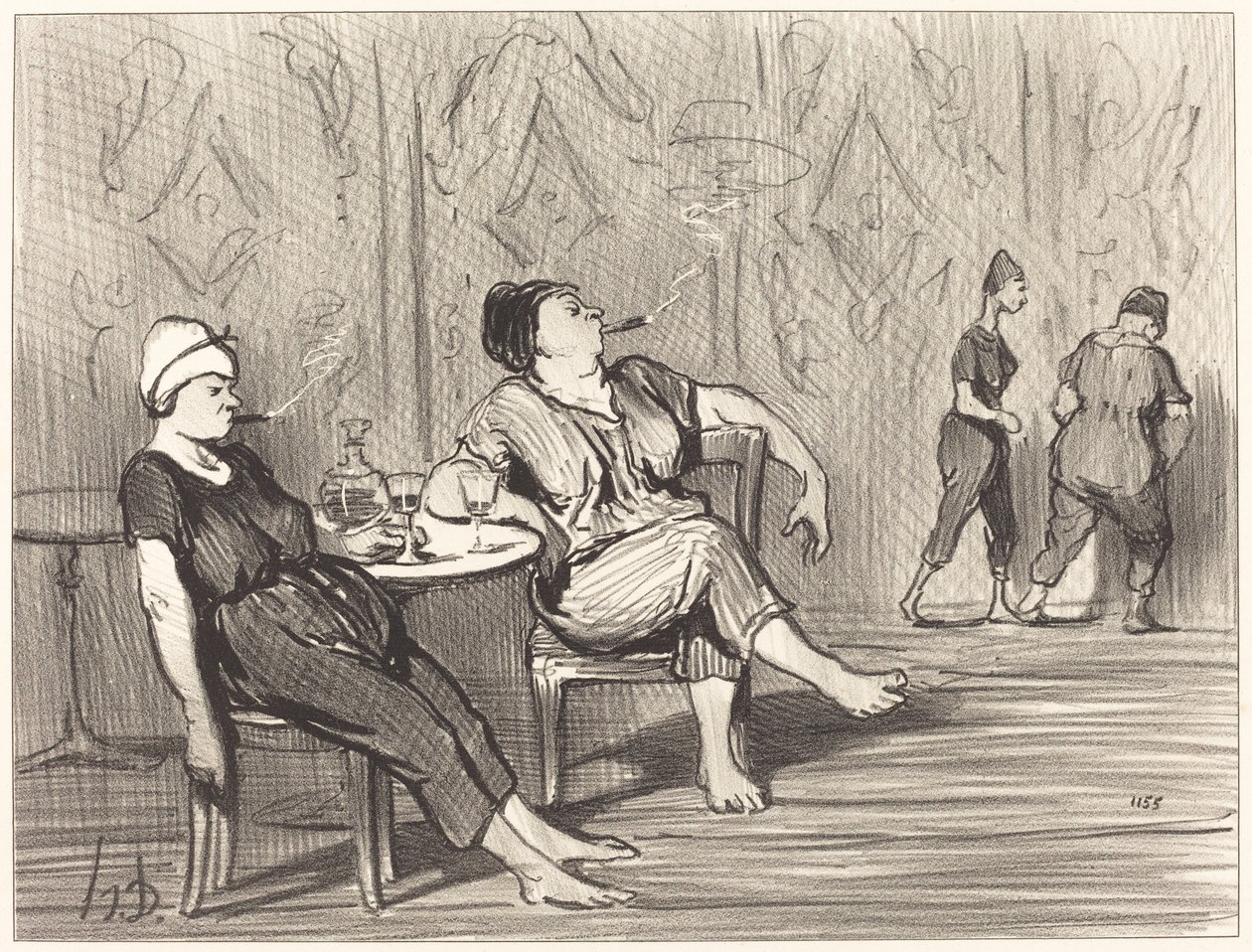 En la Cantina de Honoré Daumier