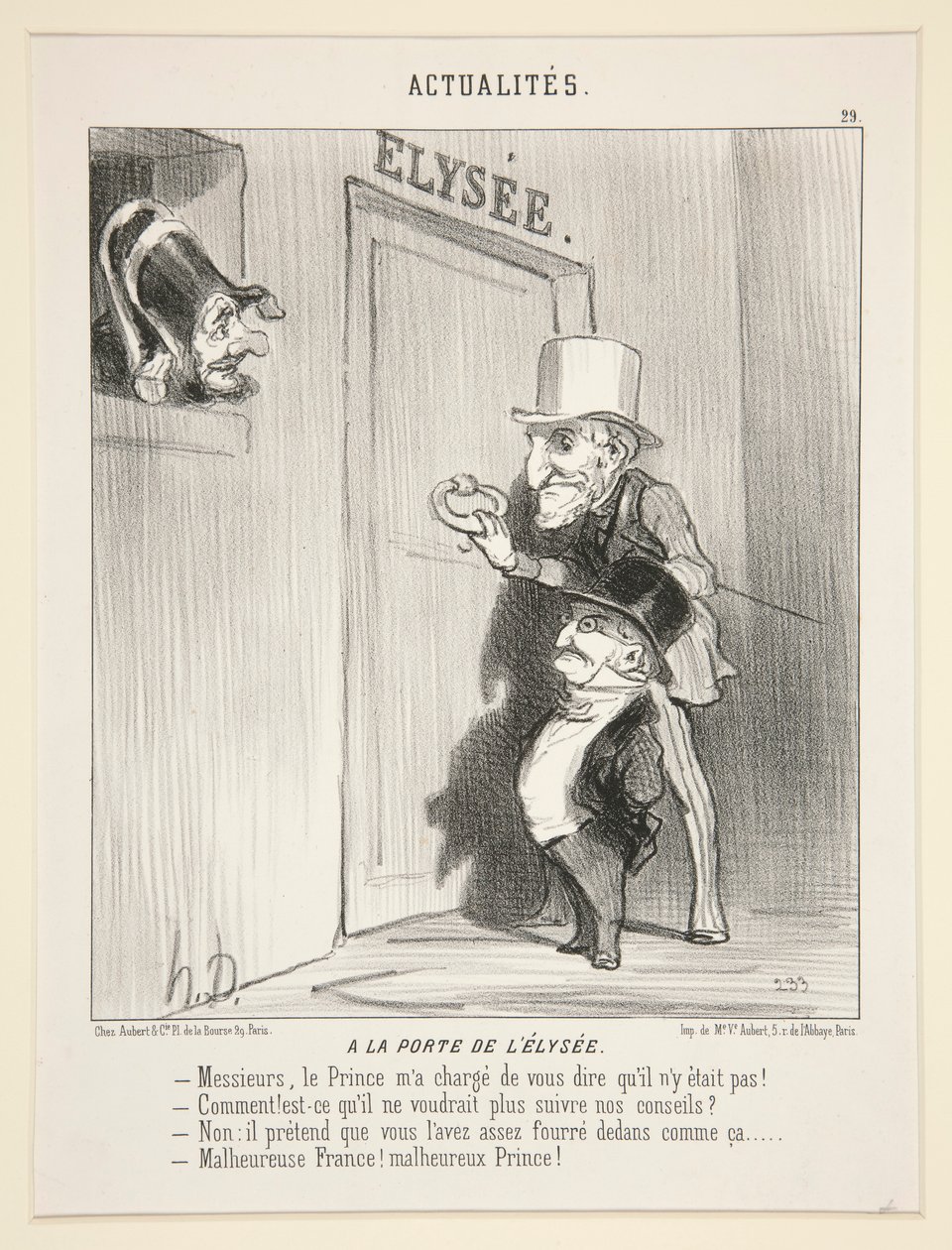 En la puerta de la de Honoré Daumier
