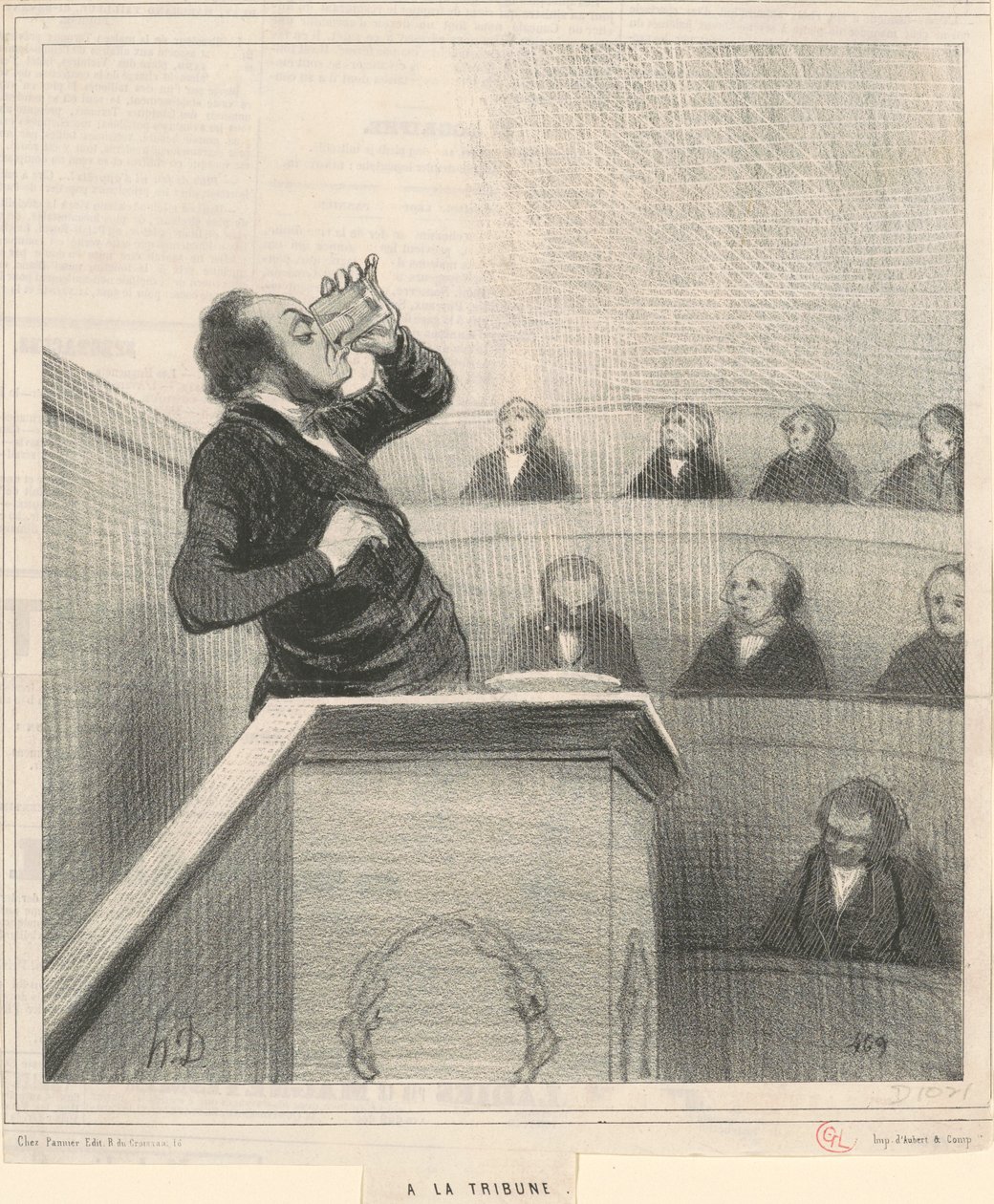En la tribuna de Honoré Daumier
