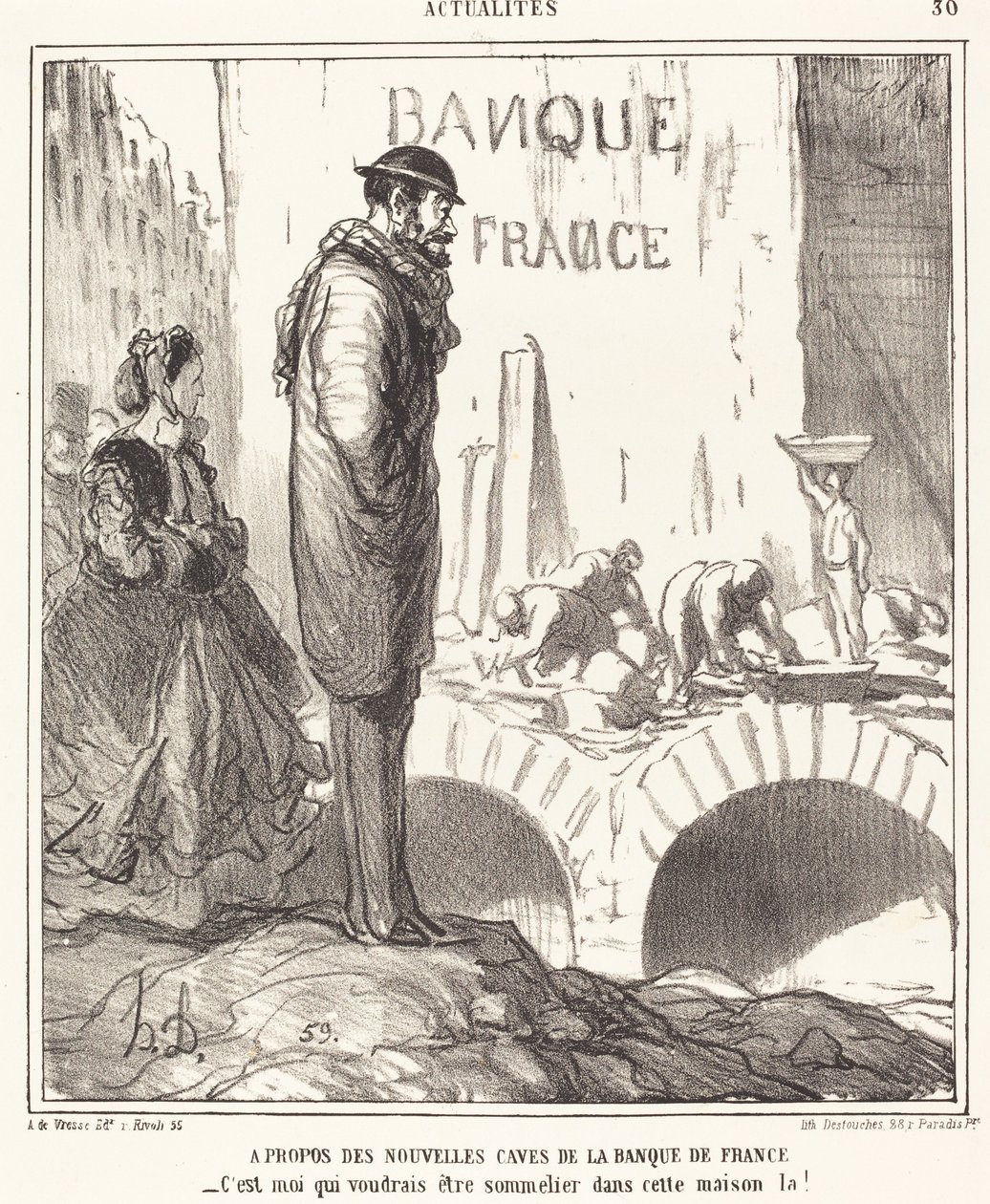 A propósito de... las bodegas del Banco de Francia de Honoré Daumier