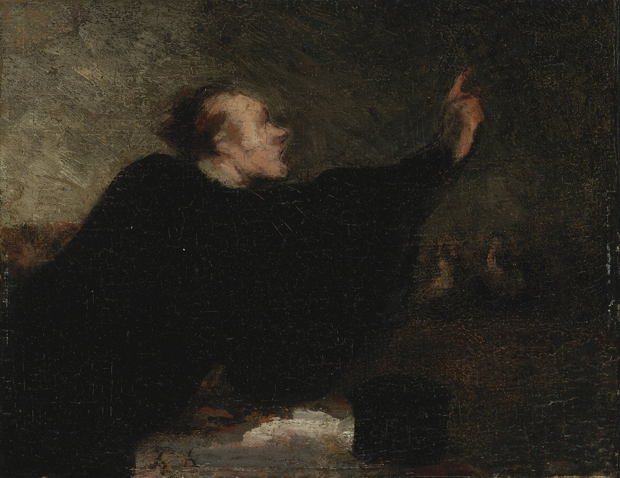 Un abogado de juicio, 1853-1854 de Honoré Daumier