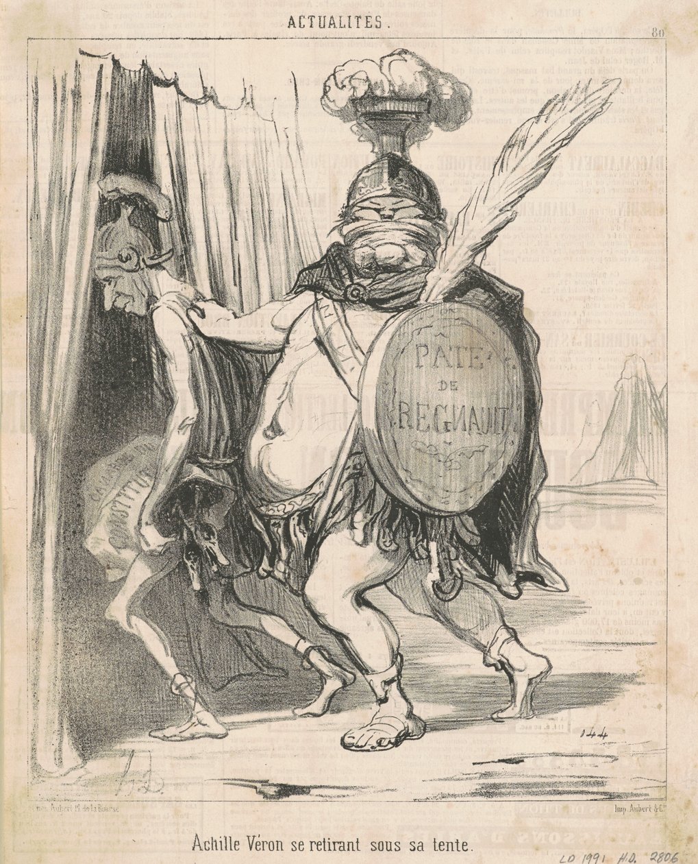 Achille Véron se retira a su tienda de Honoré Daumier