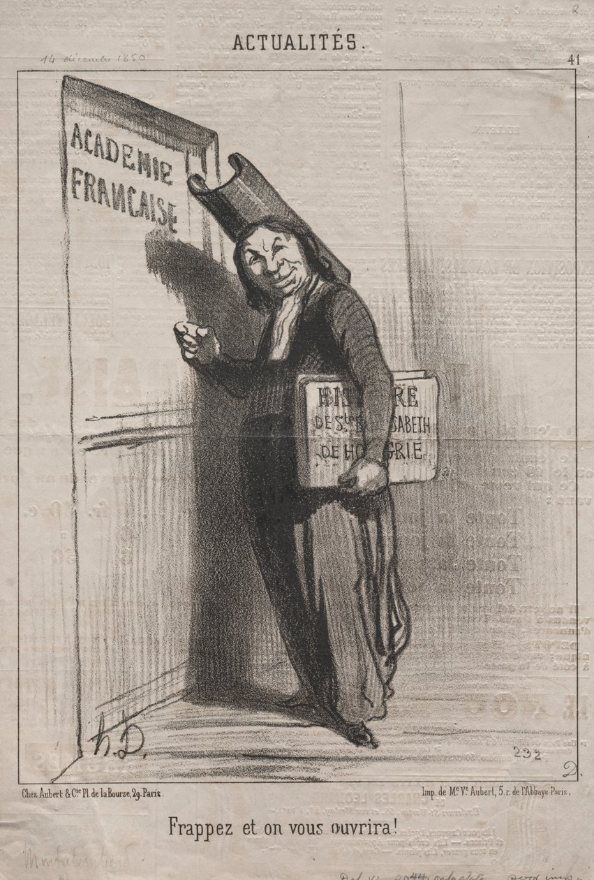 Actualidades (No. 41): ¡Llama y se te abrirá! de Honoré Daumier