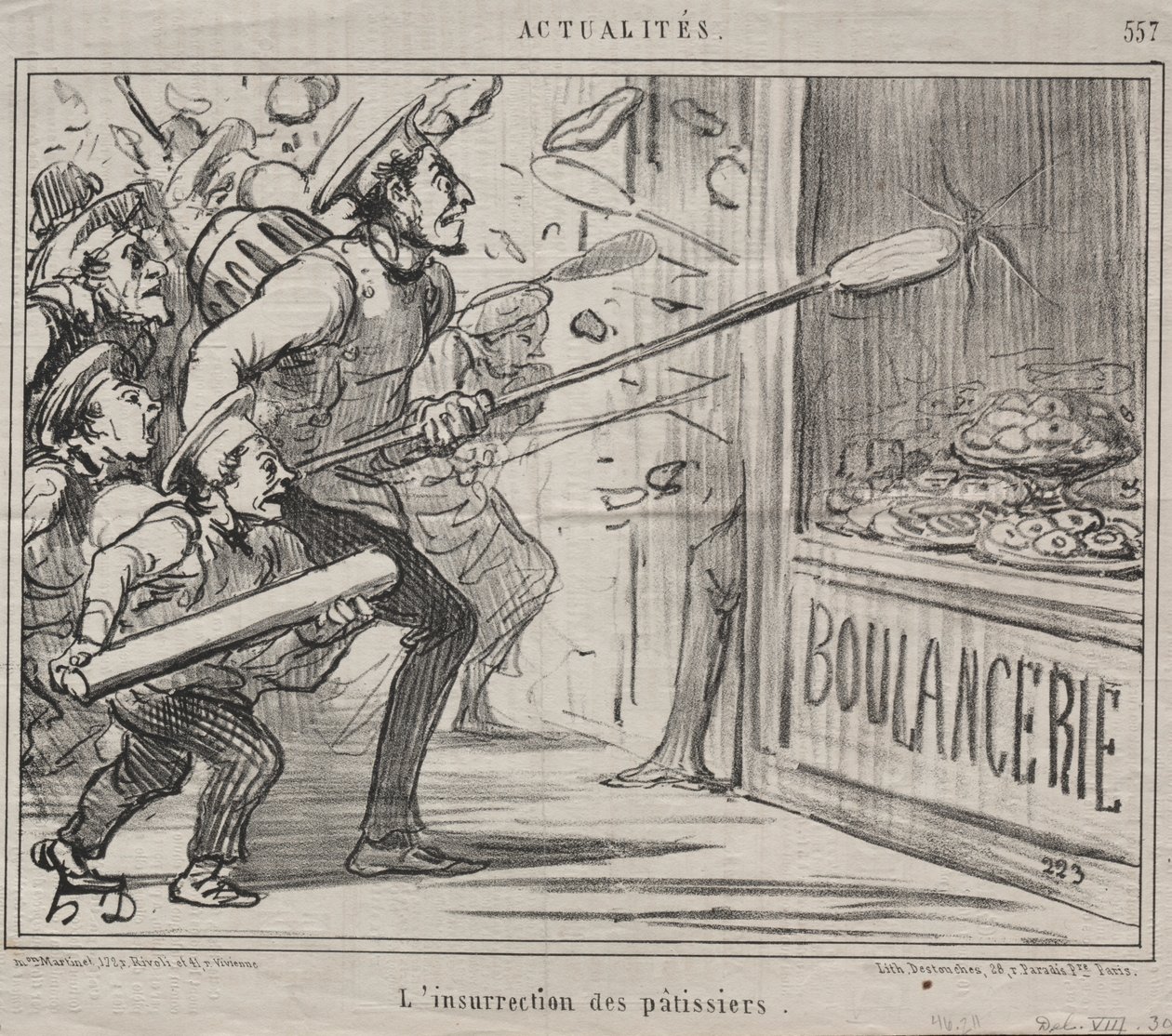 Actualidades (No. 557): La insurrección de los pasteleros de Honoré Daumier