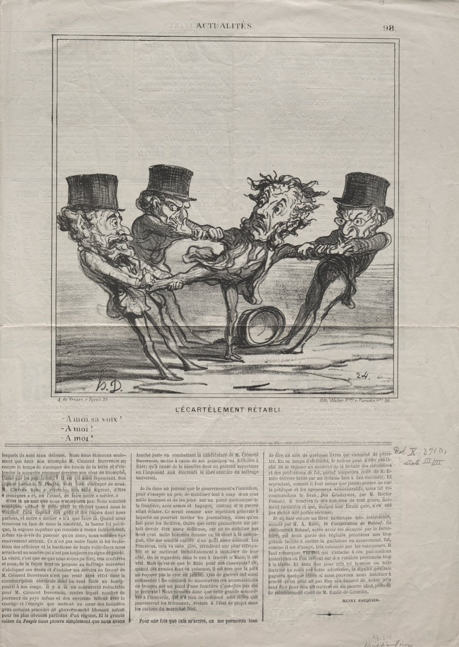 Actualidades (No. 98): El cuarteo reinstalado de Honoré Daumier
