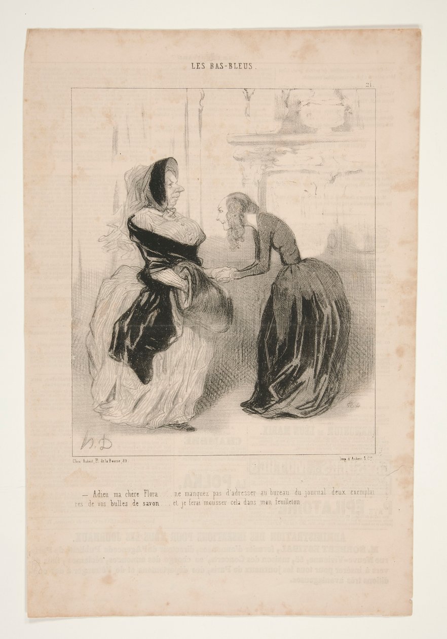 Adiós mi querida Flora de Honoré Daumier