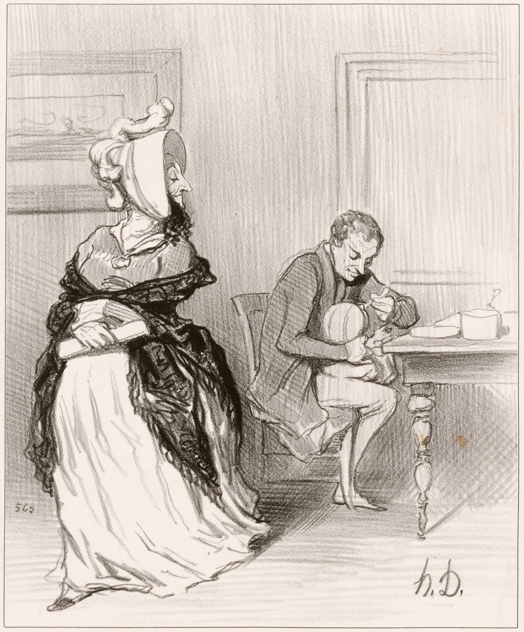 Adiós, mi querido, voy a casa de mis editores... de Honoré Daumier
