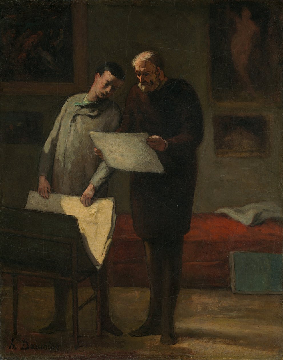 Consejo a un joven artista de Honoré Daumier