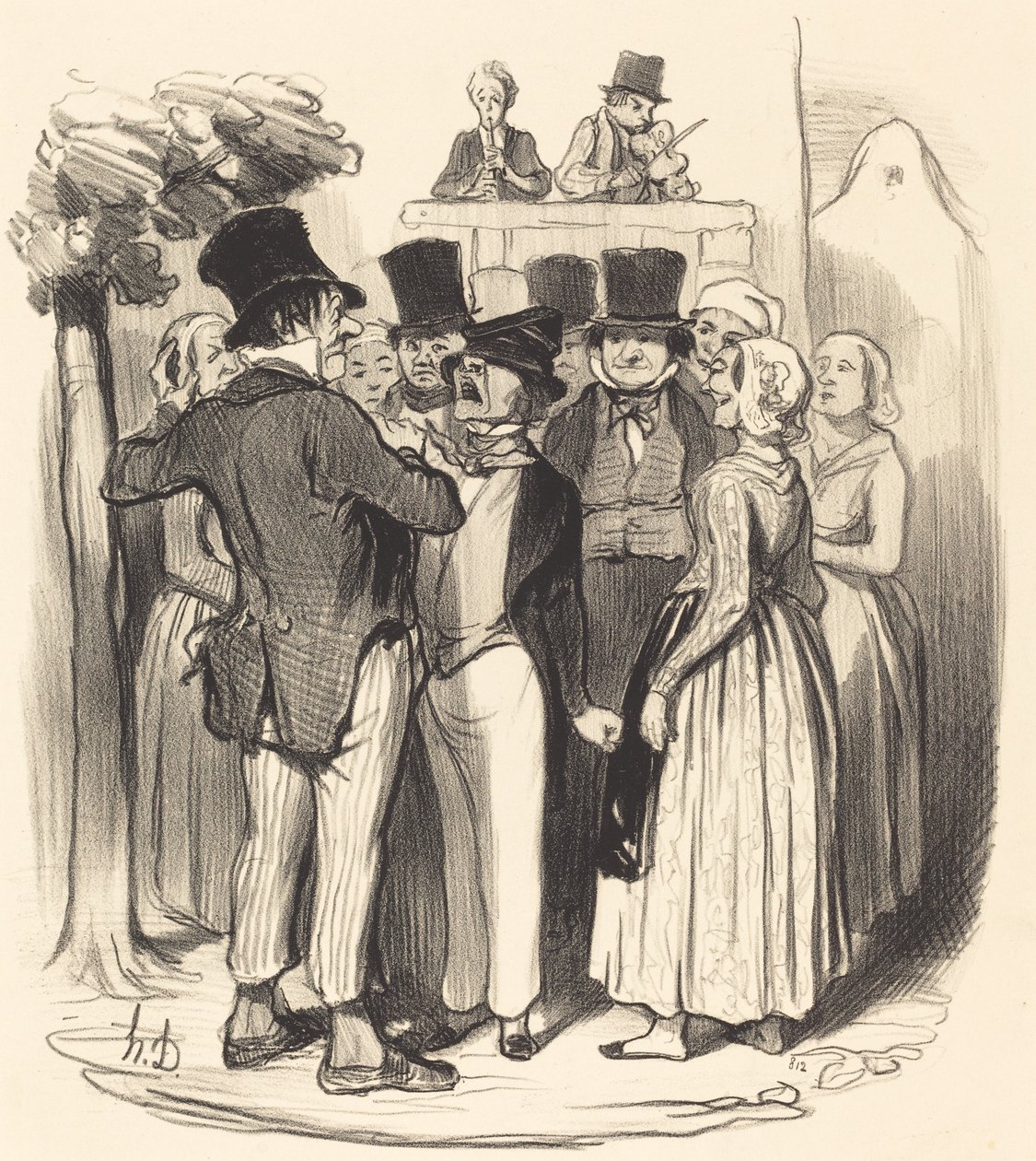 ¡Ah! Gringalet de París... vendrás a hacer bailar... de Honoré Daumier