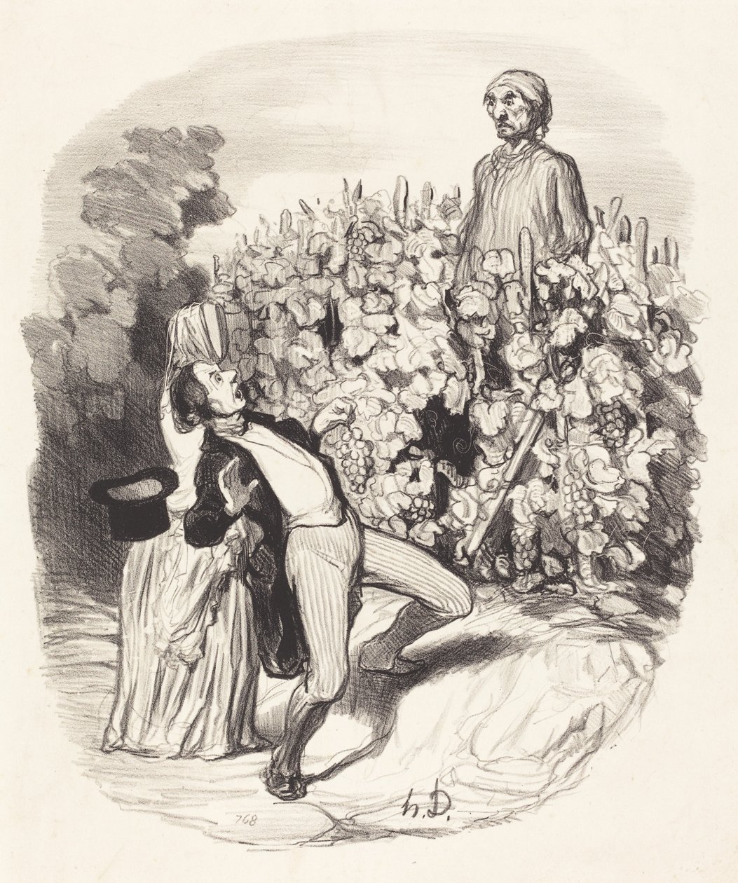 ¡Ah! ¡Saperlotte, creo que estamos atrapados! de Honoré Daumier