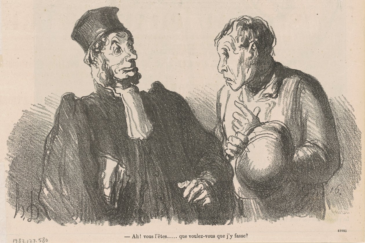 ¡Ah! Usted lo es... ¿qué quiere que...? de Honoré Daumier