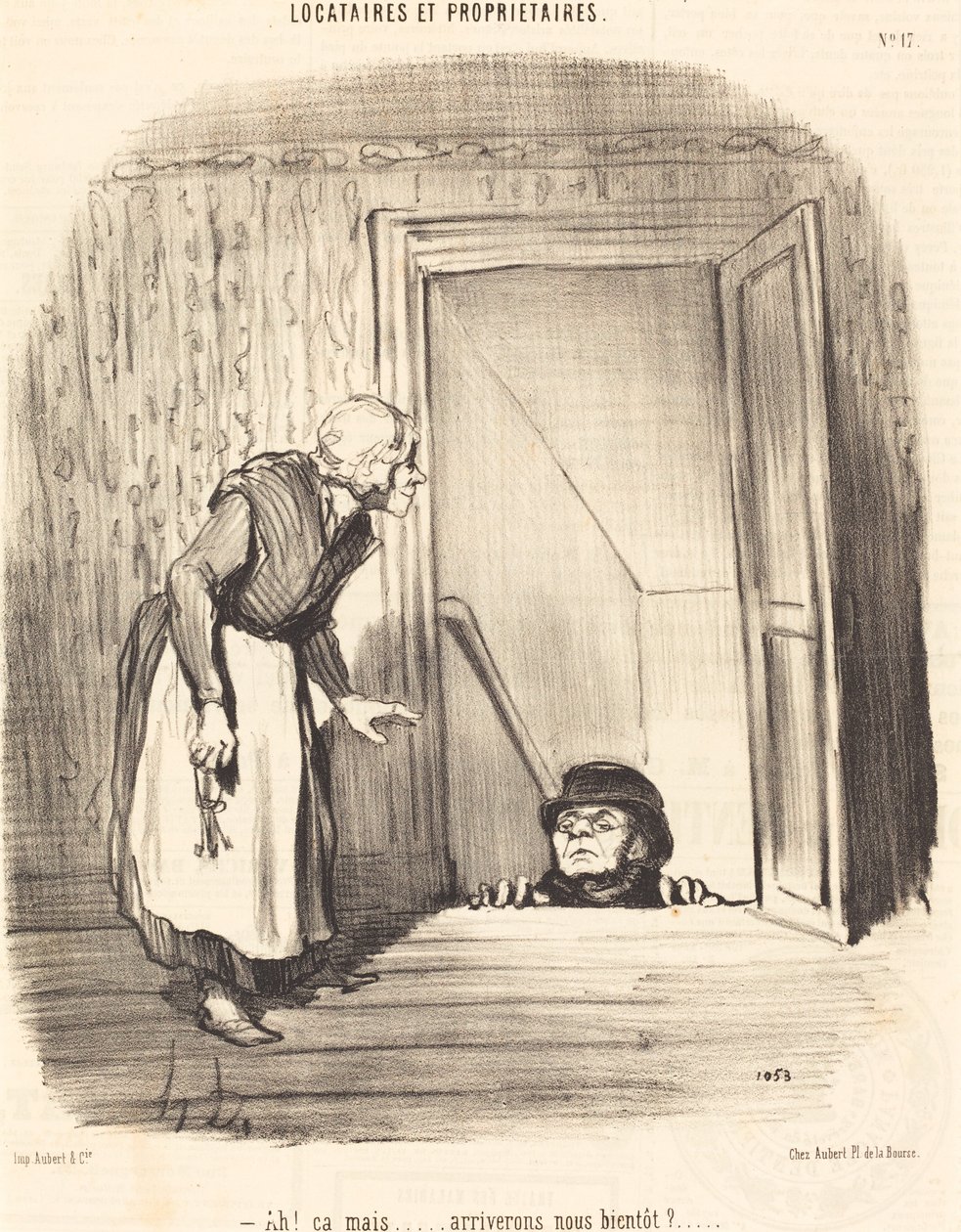 Ah! ¿pero... llegaremos pronto? de Honoré Daumier