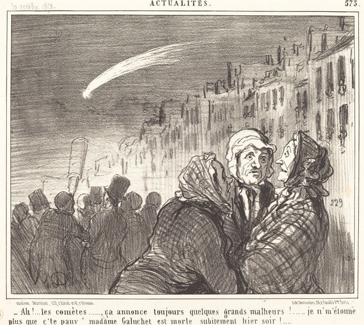 Ah!... los cometas... de Honoré Daumier