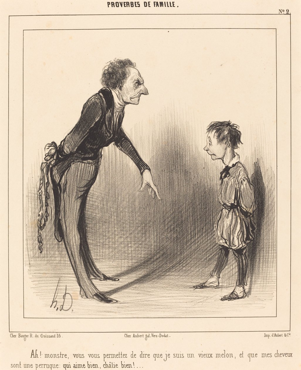 ¡Ah! monstruo, te permites... de Honoré Daumier